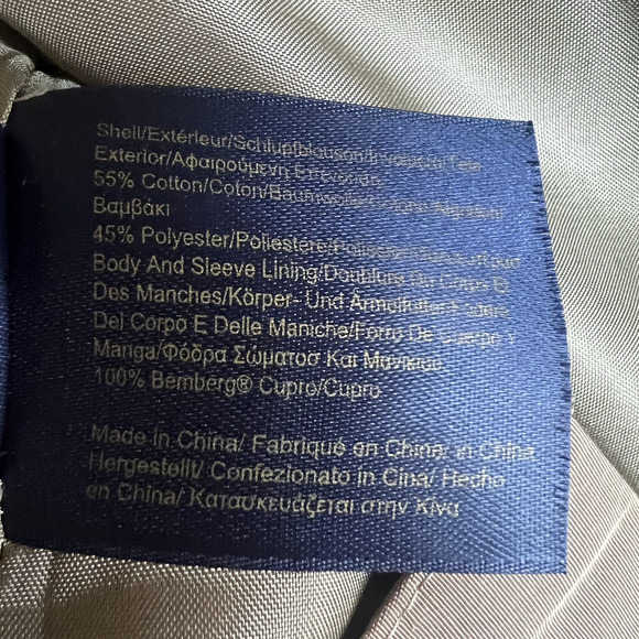 Brooks Brothers Tan Brown Field Jacket Size XXL Casual Chore Rain Coat - Picture 15 of 16